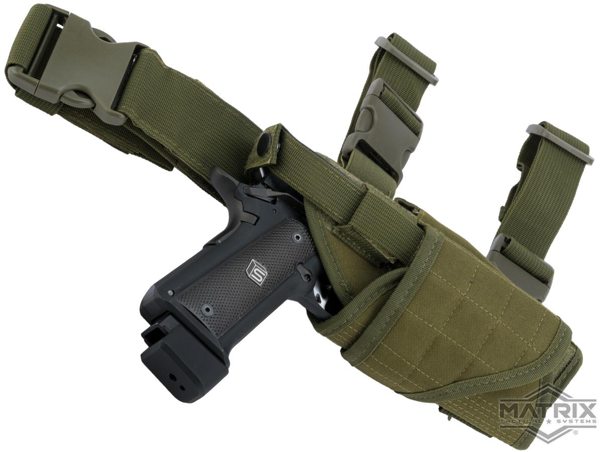 Tactical Military Drop Leg Holster Combat Molle Pack Pistol Gun Thigh  Holster 