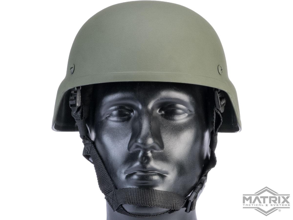 Matrix MICH 2000 Fiberglass Airsoft Helmet w/ NVG Mount & Mount Base ...