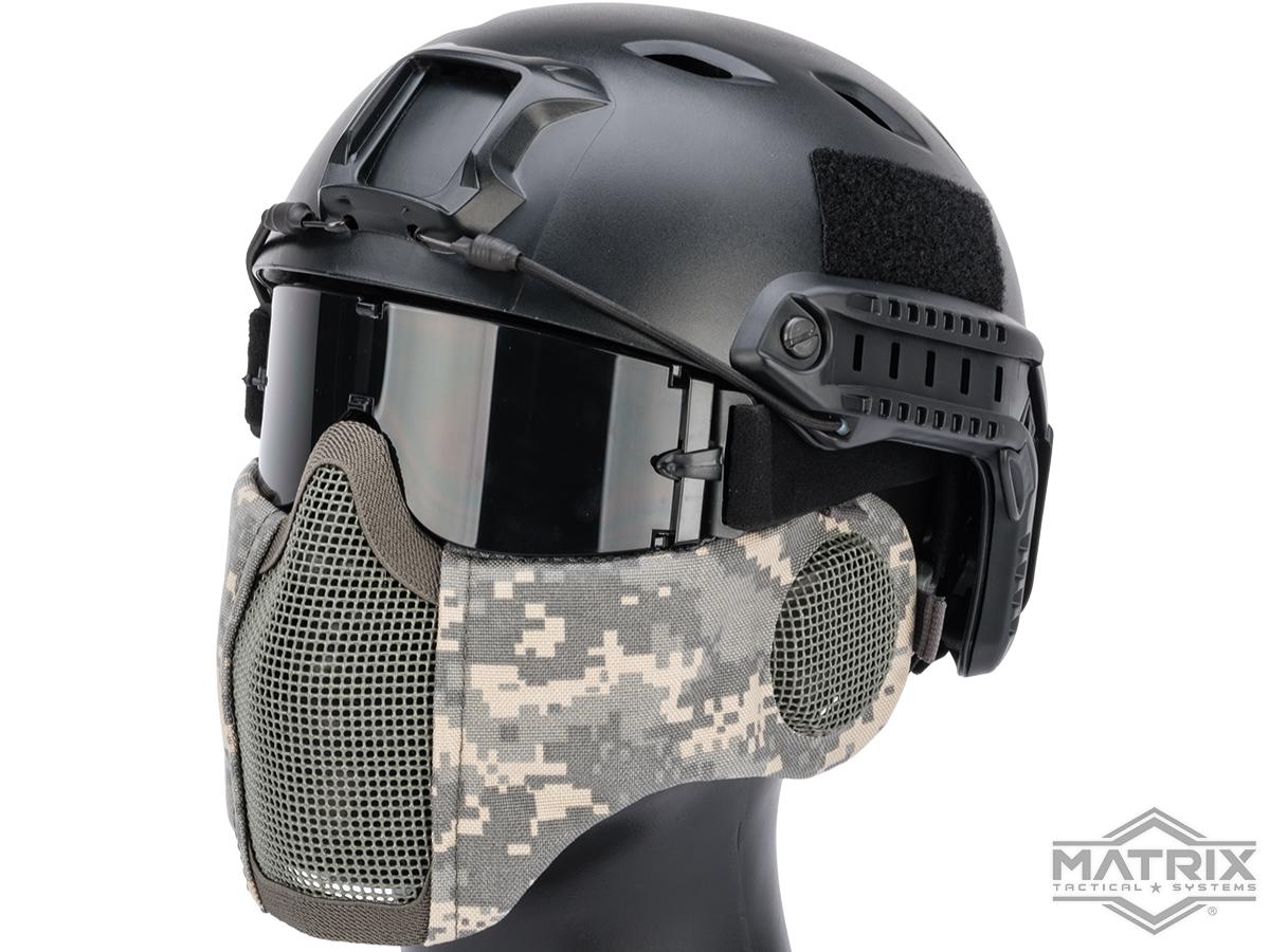 Matrix Carbon Striker Mesh Mask w/ Integrated Mesh Ear Protection (Color: ACU)