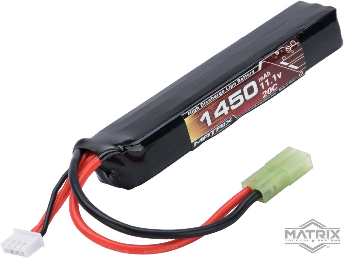 11.1V 600 mAH 20C PDW Stick LiPo Battery for Airsoft - ModernAirsoft