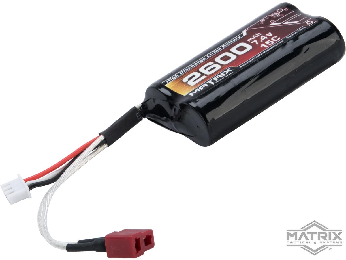 Matrix High Performance 7.4V Brick Type Airsoft Li-Ion Battery (Configuration: 2600mAh / 15C / Deans)