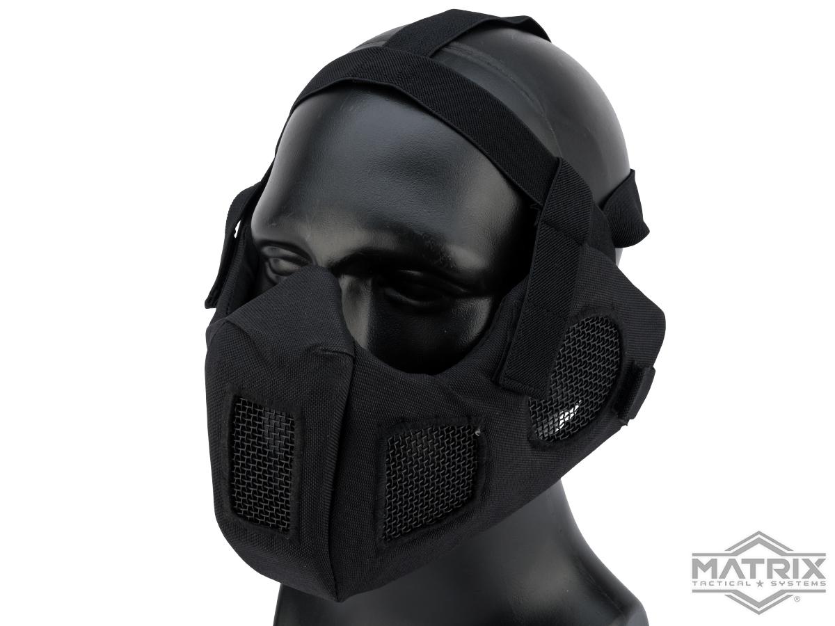 Matrix Carbon Striker Mesh Mask w/ Integrated Mesh Ear Protection