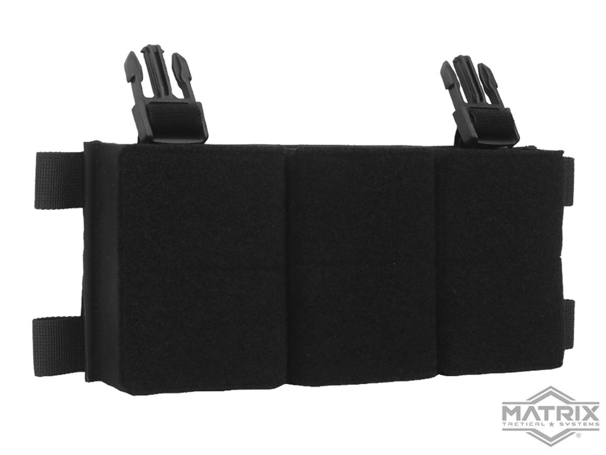 Matrix Dual Purpose Triple Magazine Panel for 7.62 Style Airsoft Magazines (Color: Black)