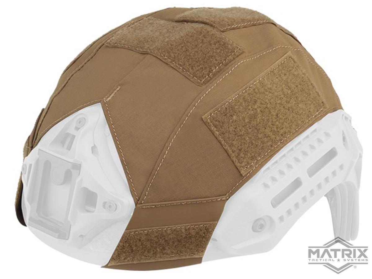 Matrix Assault Helmet Cover for M-TEK FLUX Series Helmets (Color: Coyote Brown)