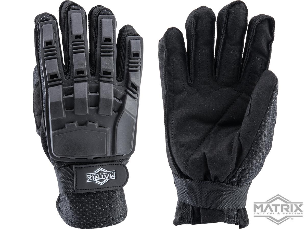 Matrix Full Finger Tactical Gloves (Color: Black / X-Small)