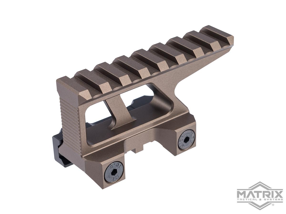 Matrix 8 Slot Picatinny 1.5 Optic Riser Mount (Color: Dark Earth)