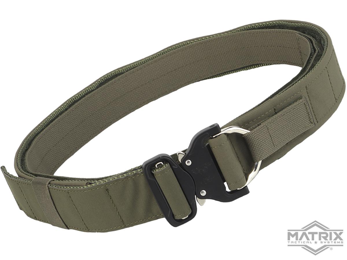 Matrix Contractor Two Piece Tactical Belt (Color: Ranger Green)