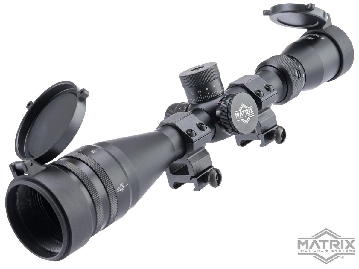 Matrix 4-16x44 SFP Illuminated Red/Green/Blue Rifle Scope w/ Ring Set