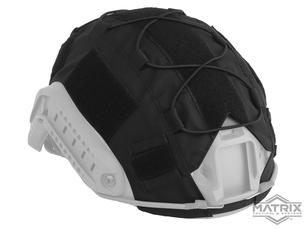 Matrix FAST Type Helmet Cover w/ Elastic Cord (Color: Black / Large)