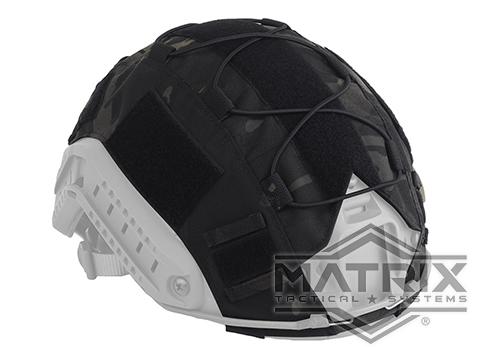 Matrix FAST Type Helmet Cover w/ Elastic Cord (Color: Multicam Black / Large)