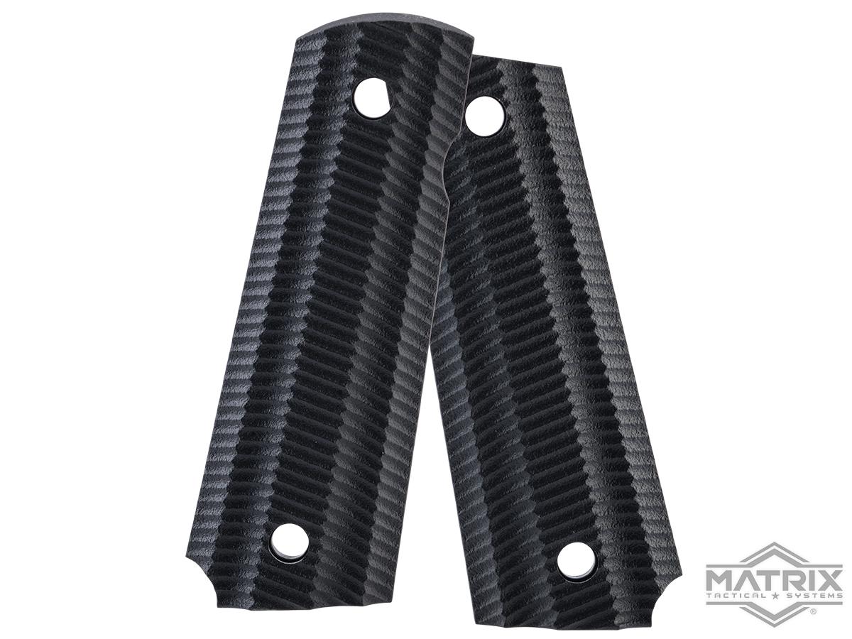 Matrix Pistol Grip Plates for 1911 Gas Blowback Airsoft Pistols (Model: Scalloped)