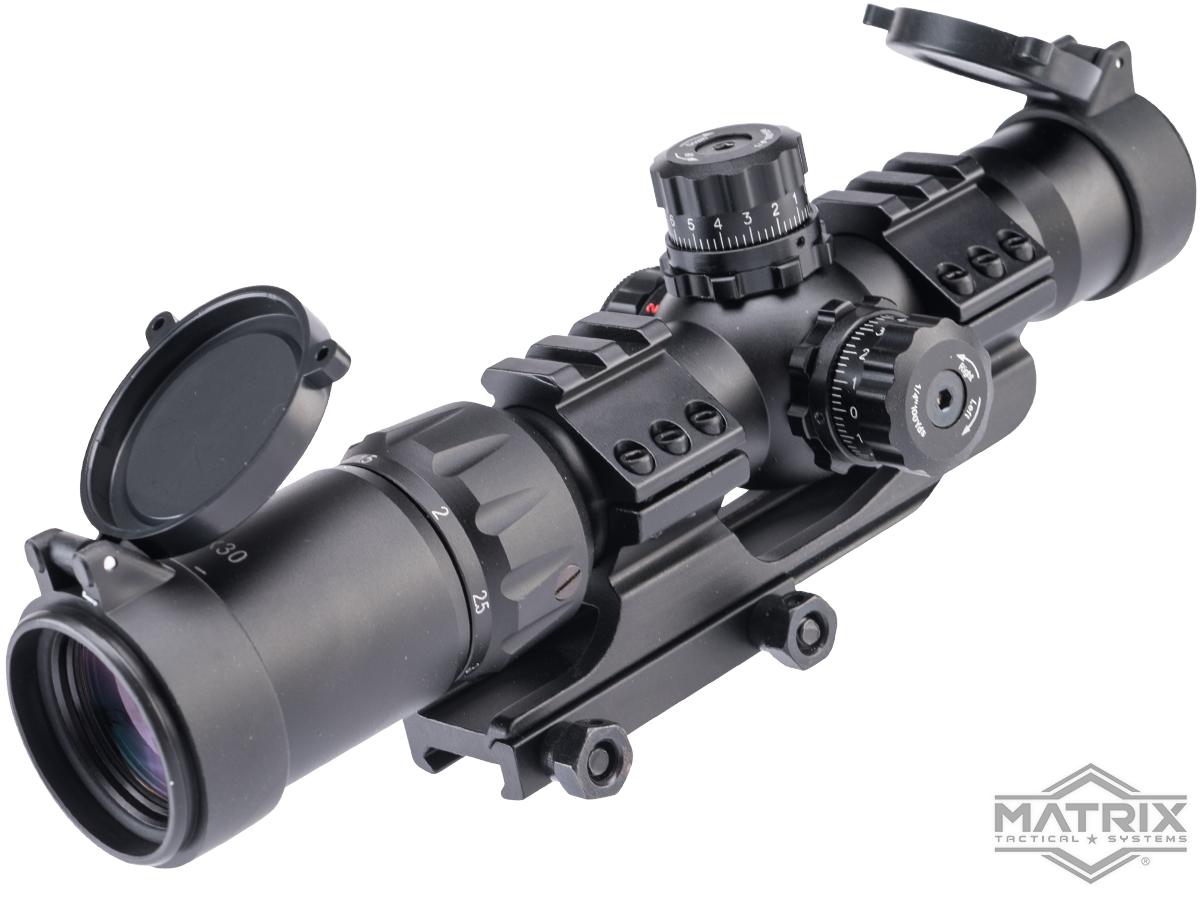 Matrix 1.5-4x40mm Rifle Optic w/ Illuminated Red/Green/Blue Dot and Cantilever Mount