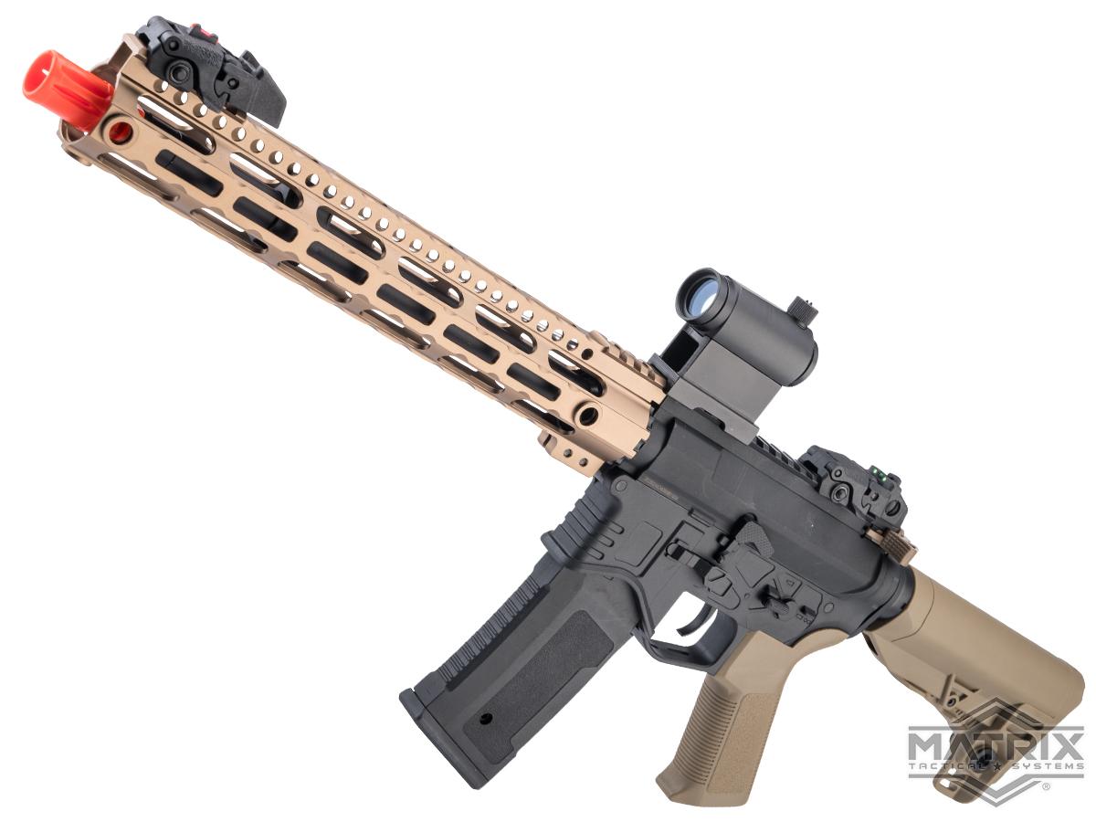 Matrix x Golden Eagle Kaminari Airsoft AEG Rifle w/ ETU (Color: Black & Tan / 12.5)