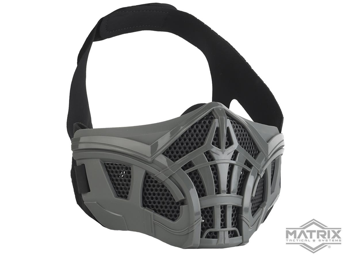 Matrix Scorpion  Lower Face Protection Mesh and Rubber Half Mask (Color: Grey)