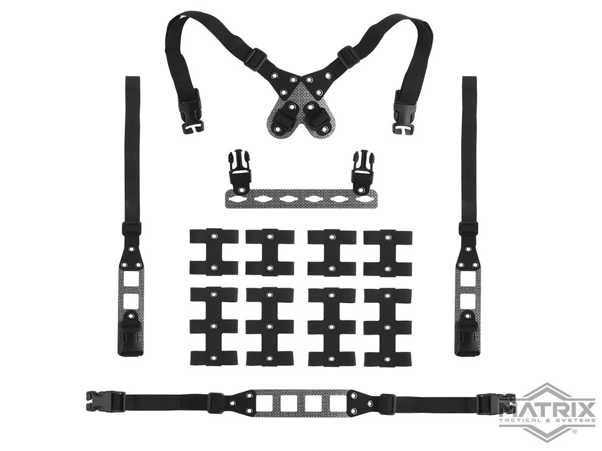 Matrix Modular Laser Cut Tactical Chest Rig (Color: Black)