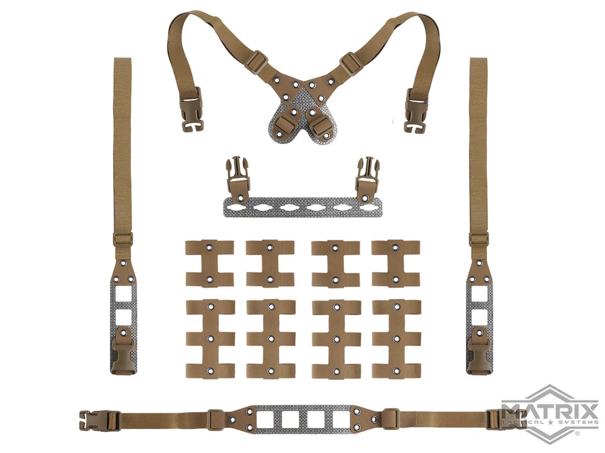 Matrix Modular Laser Cut Tactical Chest Rig (Color: Coyote Brown)