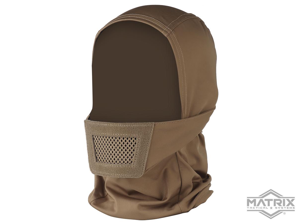 Matrix Knight Balaclava Headgear w/ Mesh Mouth Protector (Color: Tan)