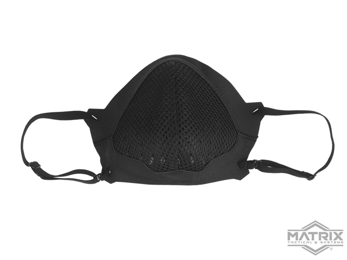 Matrix Low Profile Lightweight Sports Breathable Mask (Color: Black)