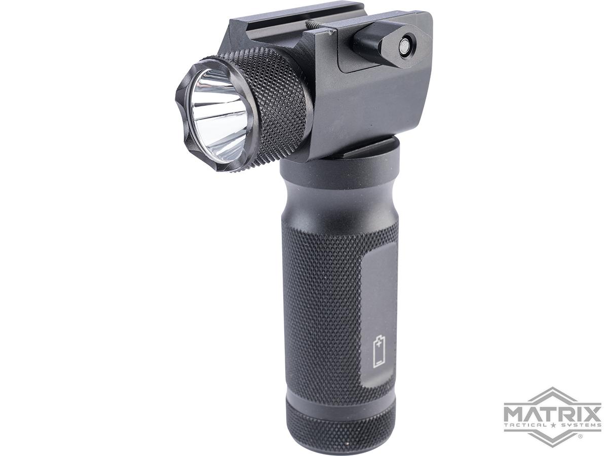 Matrix Pyroblast 500 Lumen Weapon Light Tactical Vertical Grip with Laser (Color: With Green Laser)