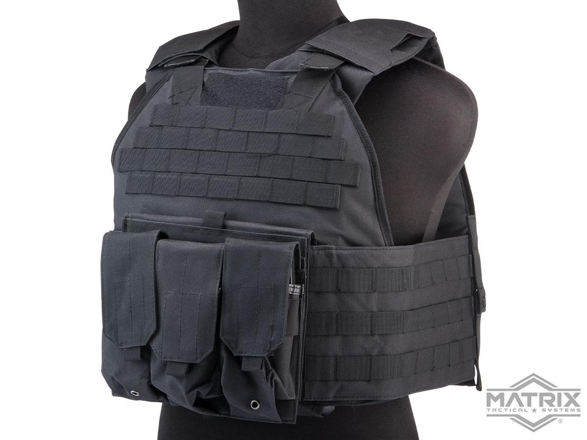 Matrix Tactical High Speed Plate Carrier (Color: Black)