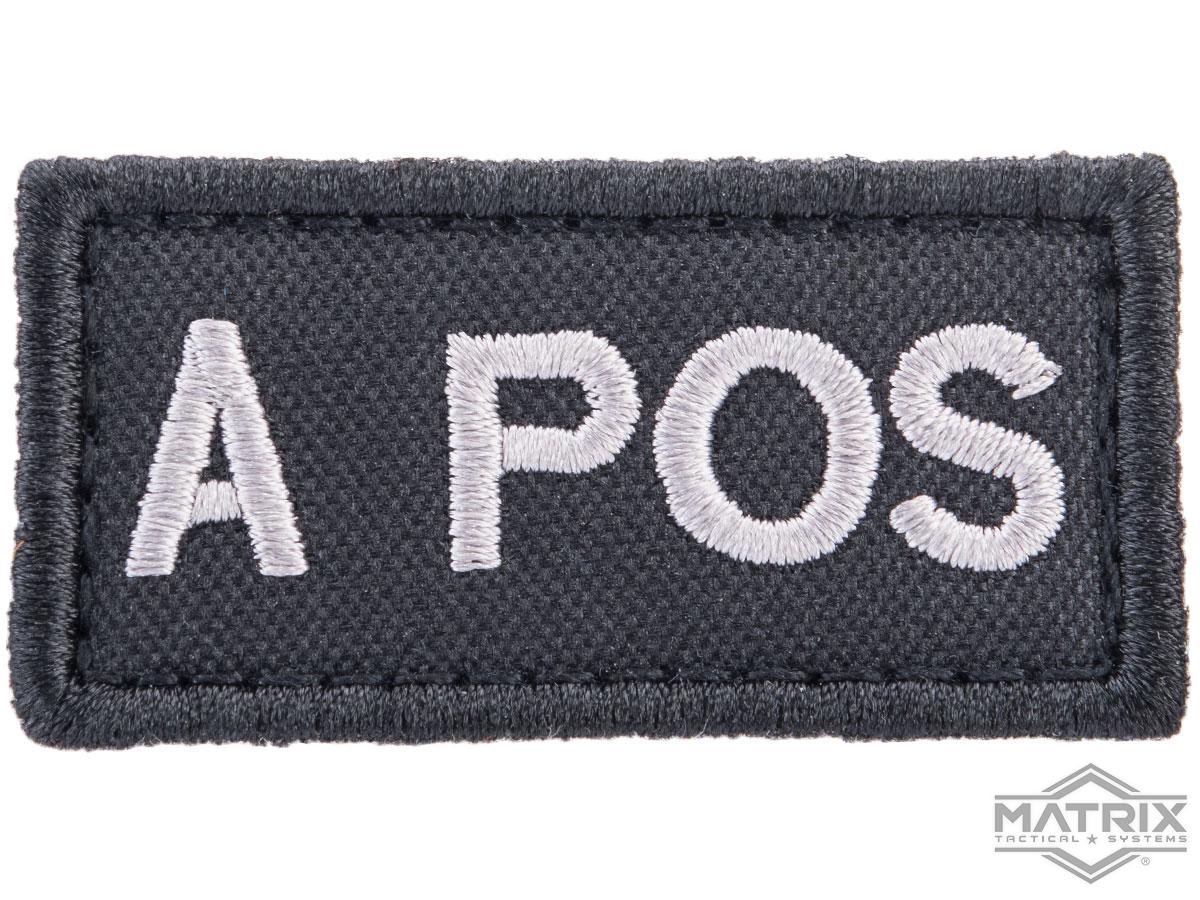 Matrix Military Spec. Blood Type Hook and Loop Patch (Type: A POS