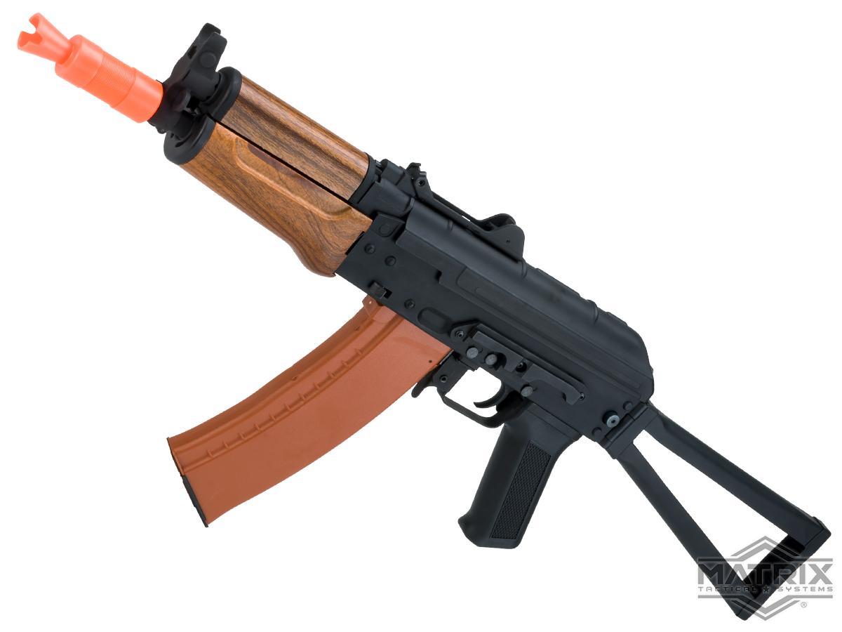 Matrix / CYMA Sport AKS74U Airsoft AEG Rifle with Imitation Wood Furniture (Package: Gun Only)