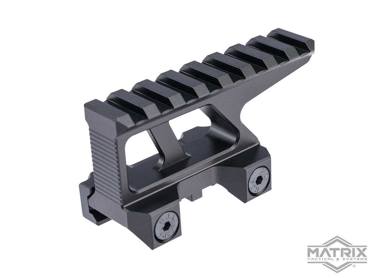 Matrix 8 Slot Picatinny 1.5 Optic Riser Mount (Color: Black)