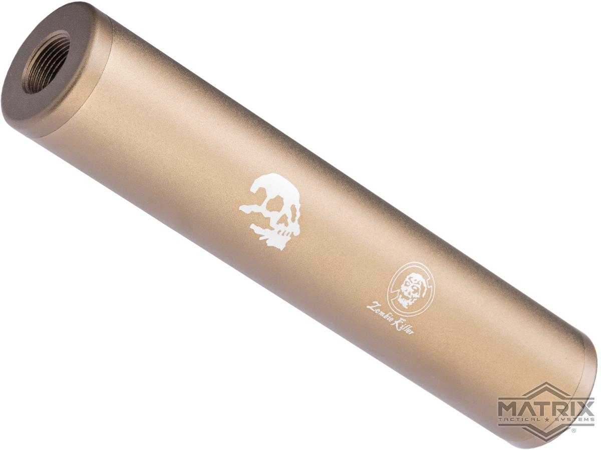 Matrix Airsoft Mock Silencer / Barrel Extension (Model: Zombie Killer / 150mm / Shiny Tan)