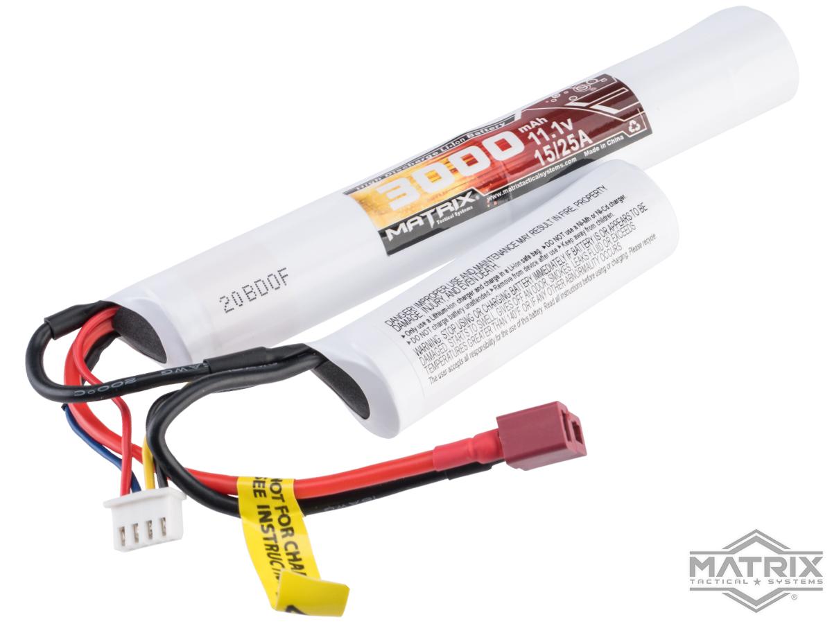 Matrix High Performance 11.1V Butterfly Type Airsoft Li-Ion Battery (Model: 3000mAh - 10C / Deans)