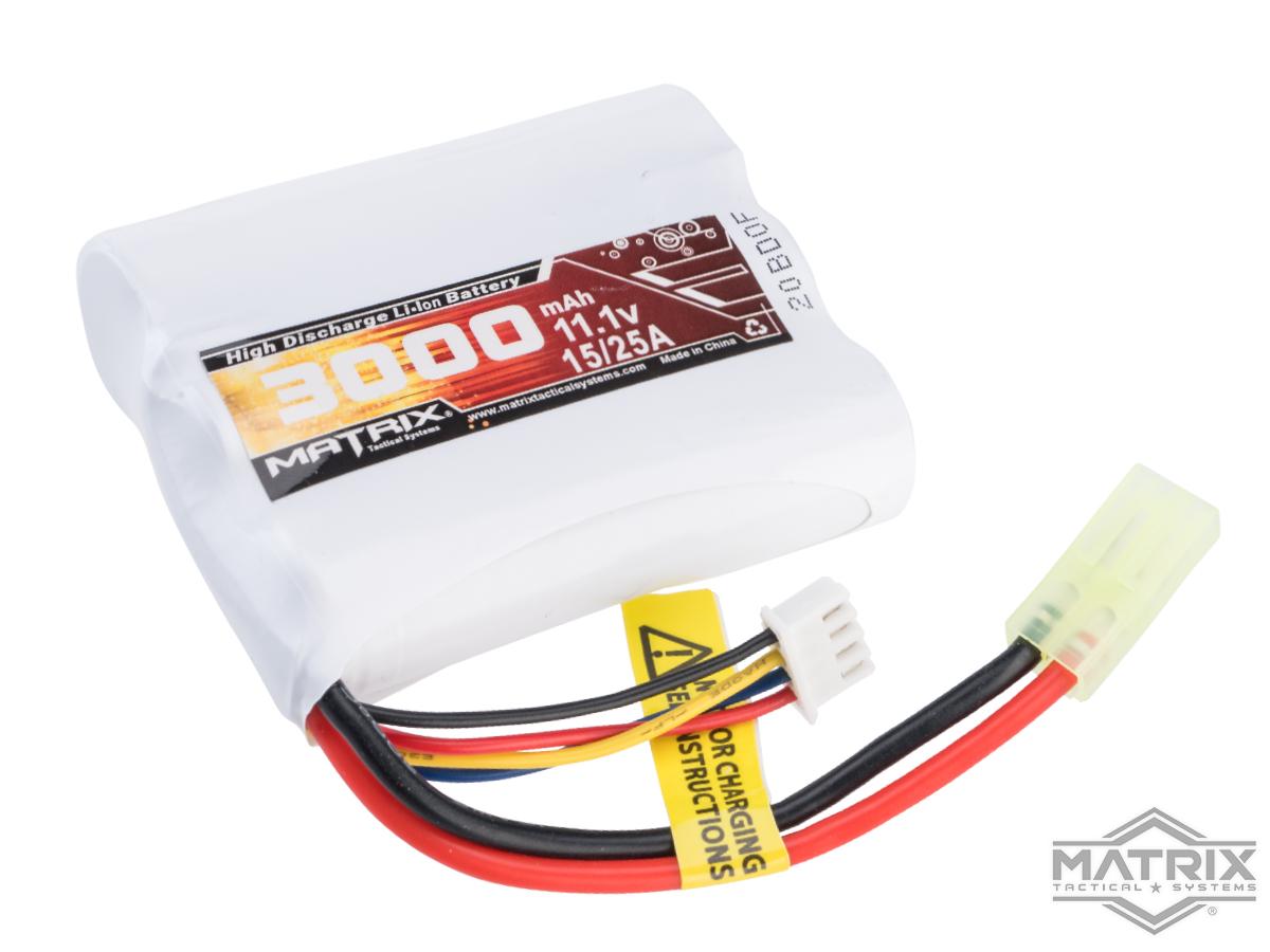 Matrix High Performance 11.1V Brick Type Airsoft Li-Ion Battery (Configuration: 3000mAh / 10C / Small Tamiya)