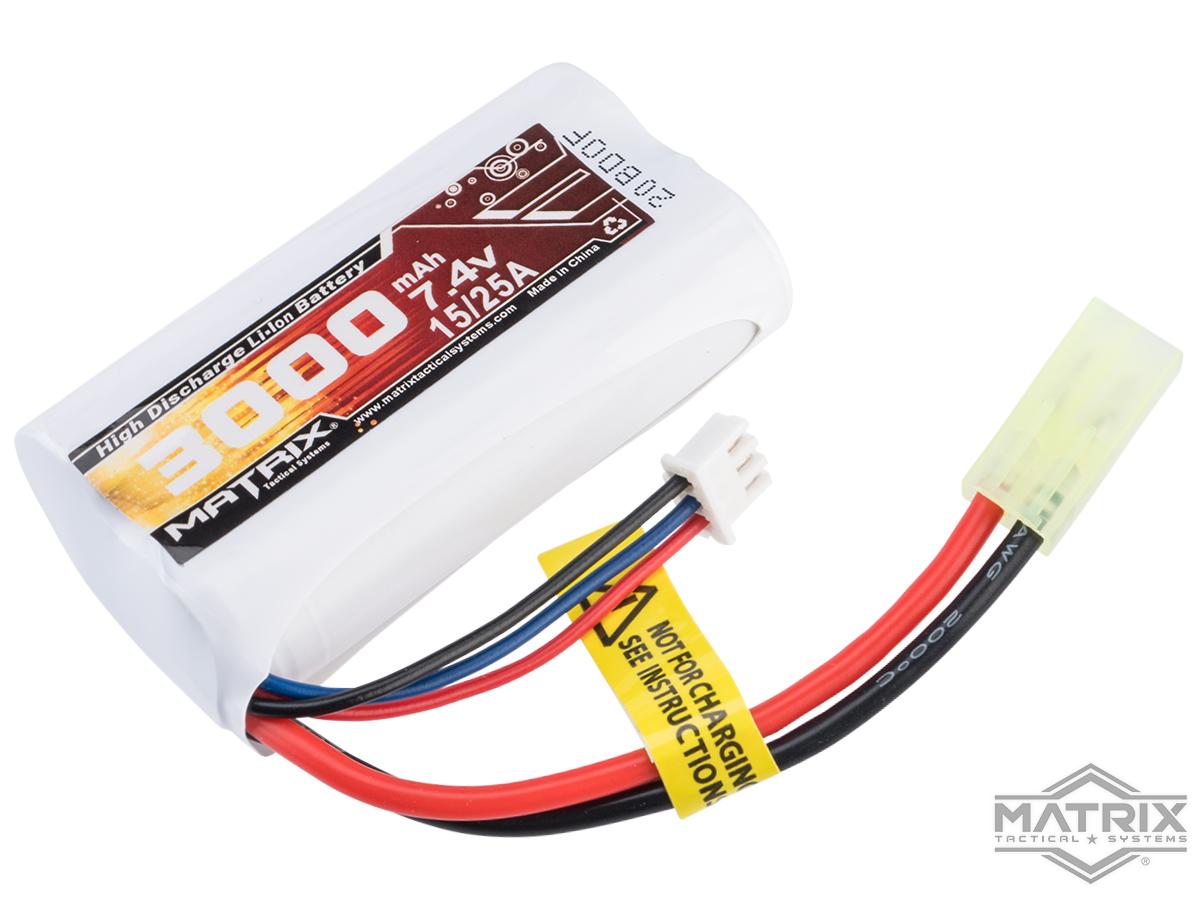 Matrix High Performance 7.4V Brick Type Airsoft Li-Ion Battery (Configuration: 3000mAh / 10C / Small Tamiya)