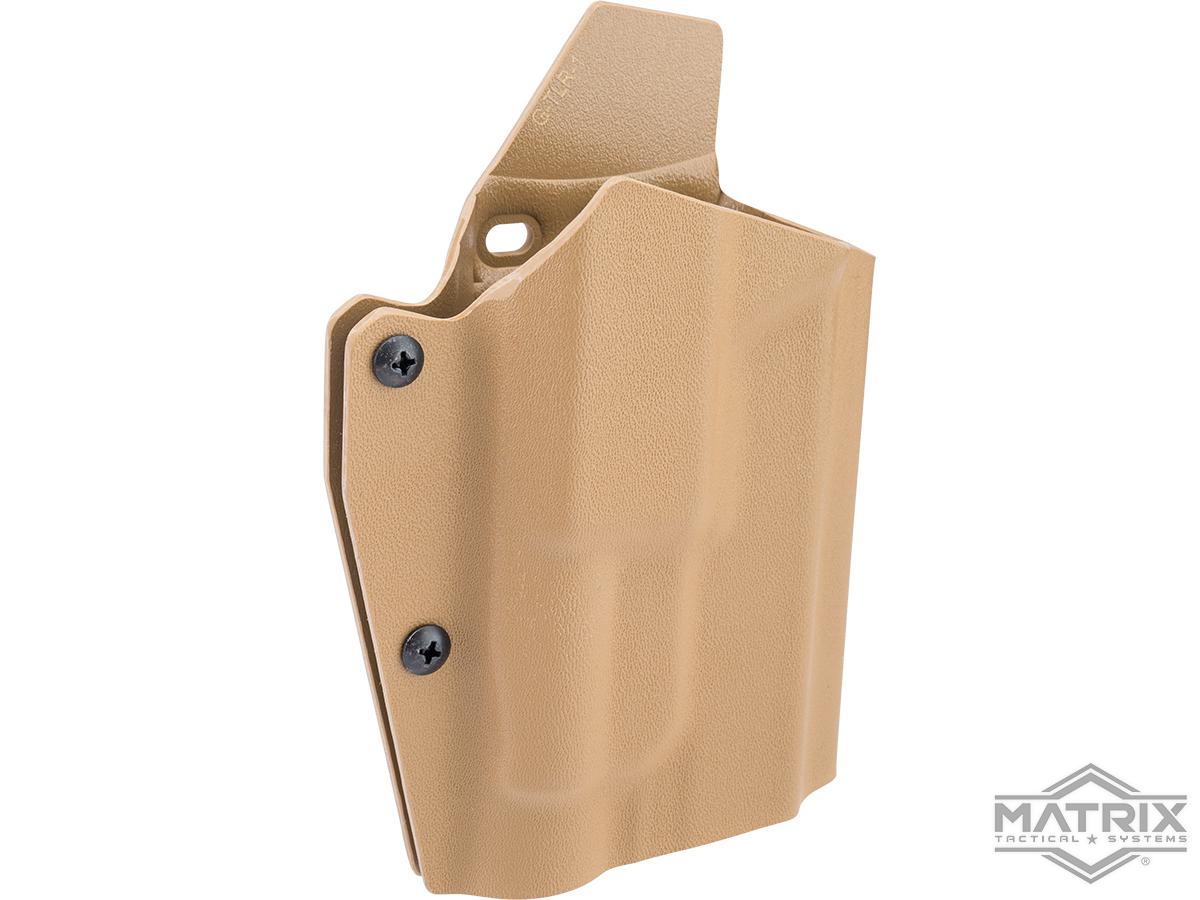 Matrix Lightweight Kydex Tactical Holster (Model: GLOCK 17 w/ TLR-1 / Tan)