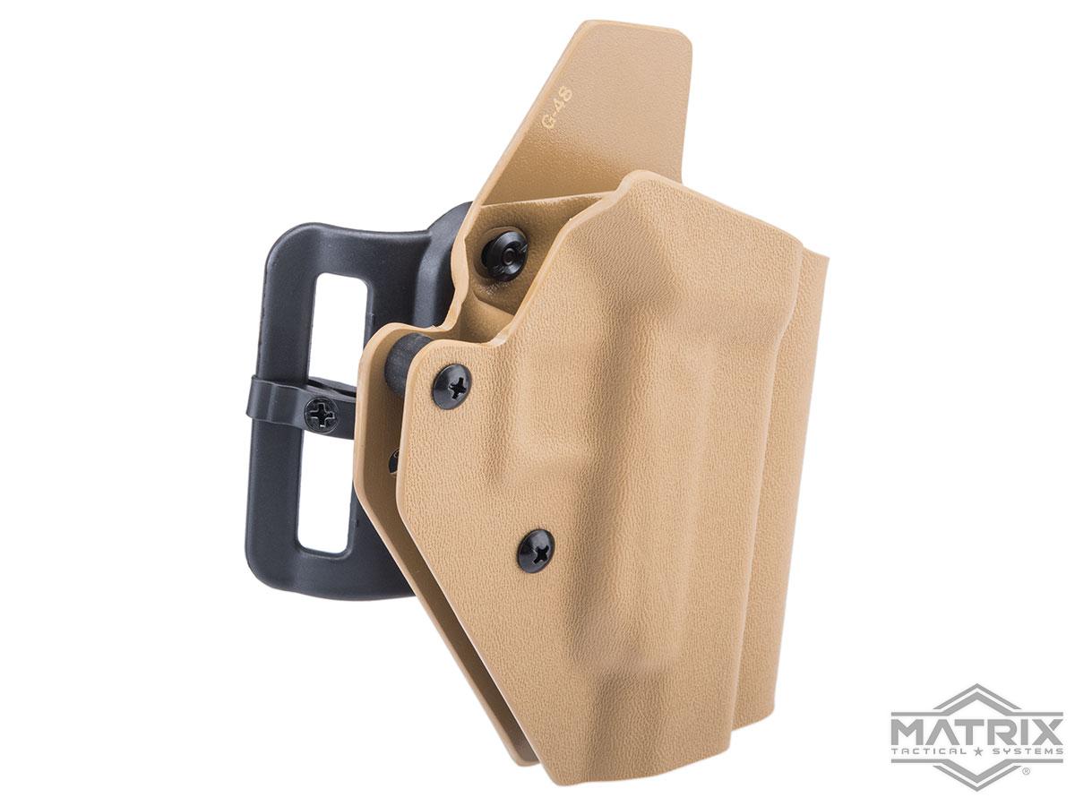 Matrix Lightweight Kydex Tactical Holster (Model: GLOCK 48 / Tan)