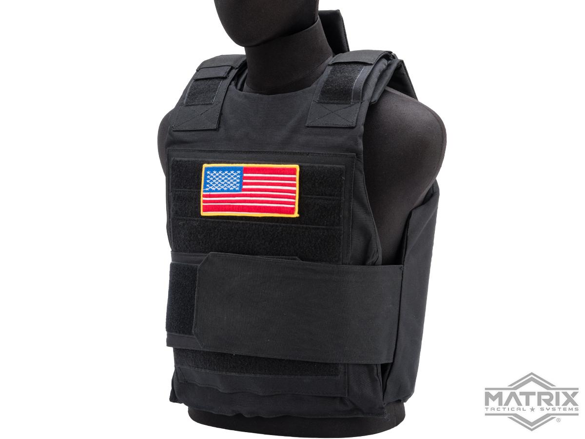 Matrix Delta Force Style Body Armor Shell Vest (Color: Black