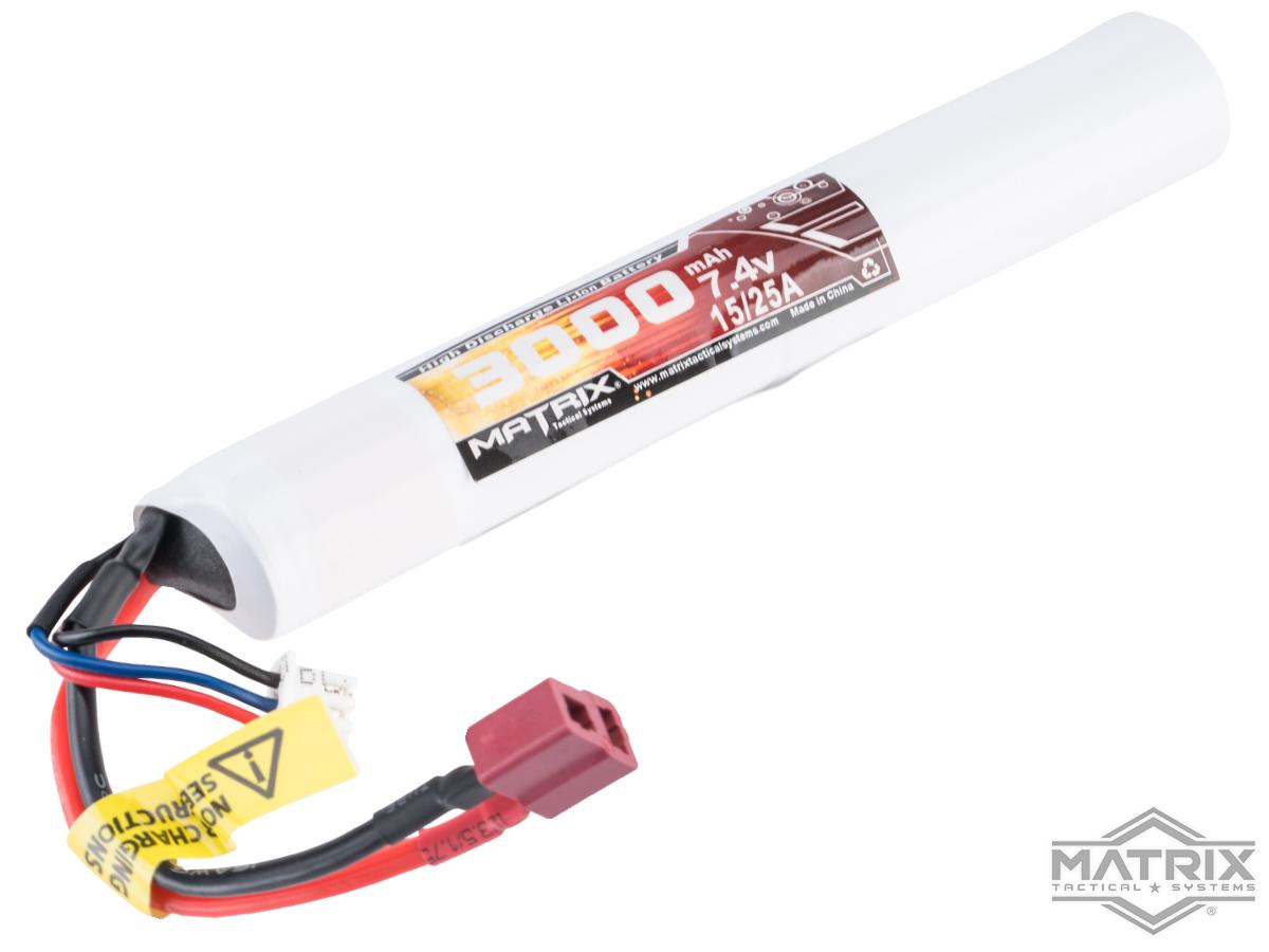 Matrix High Performance 7.4V Stick Type Airsoft Li-Ion Battery (Model: 3000mAh / 10C / Deans)