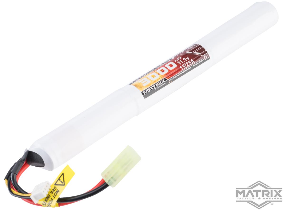 Matrix High Performance 11.1V Stick Type Airsoft Li-Ion Battery (Model: 3000mAh / 10C / Small Tamiya)