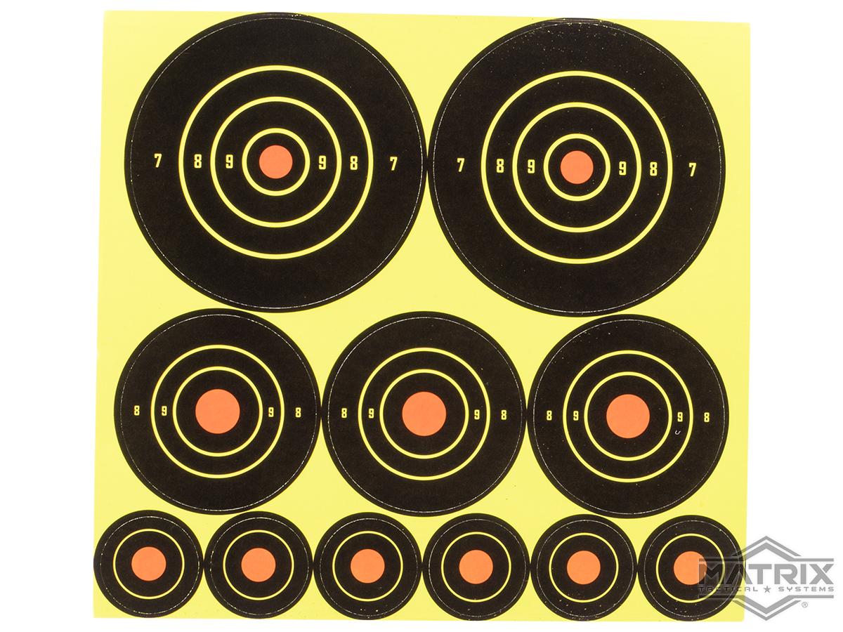 Matrix Adhesive Reactive Paper Burst Targets (Color: 11x Target / 20 Pack)