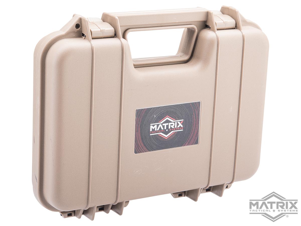 Matrix 12 Universal Hard Pistol Case w/ Foam (Color: Tan)