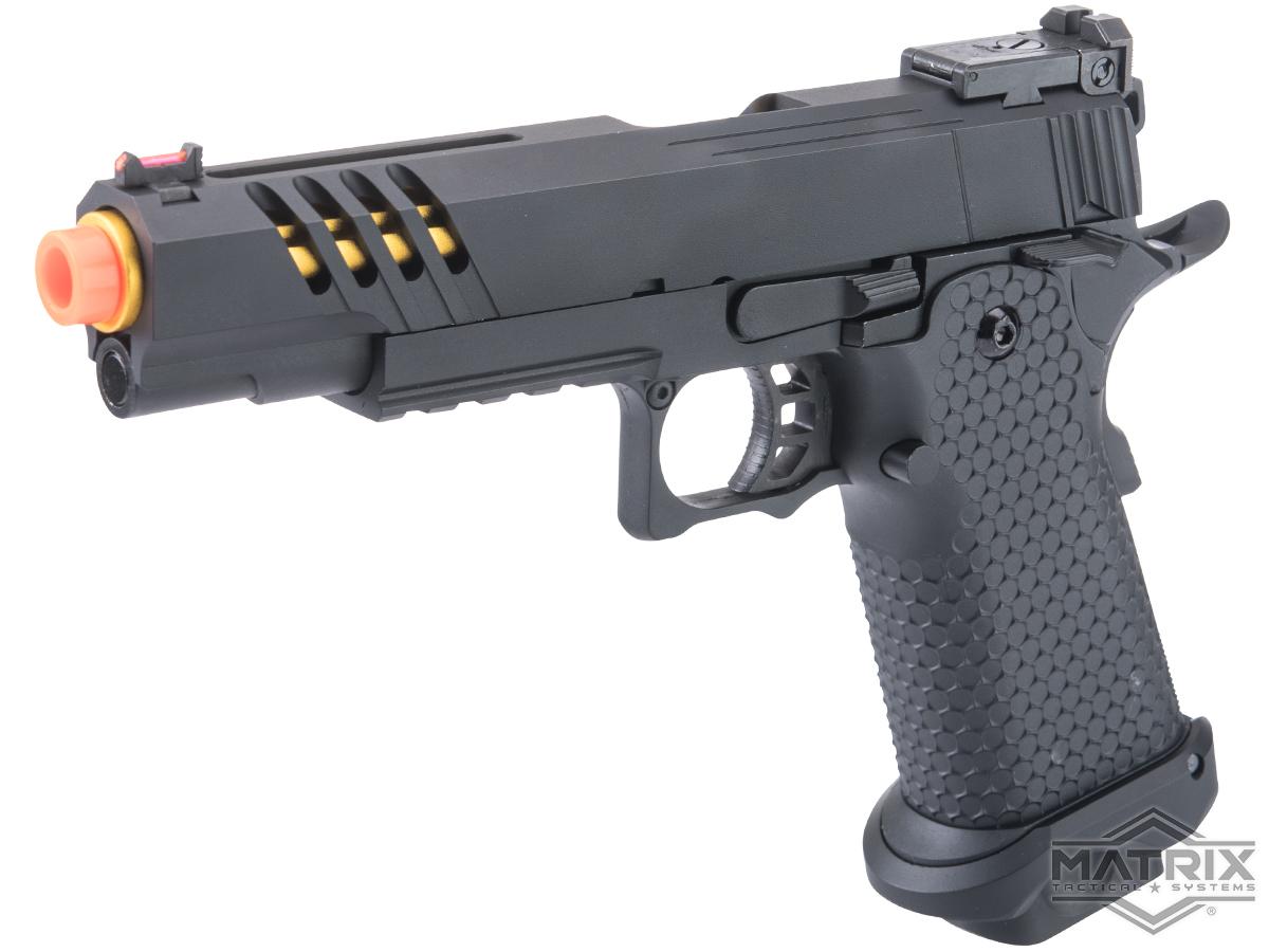 Matrix x Golden Eagle Full Metal OTS .45 Tactical Hi-CAPA Gas Blowback Airsoft Pistol w/ Carrying Case (Model: Mod-13)