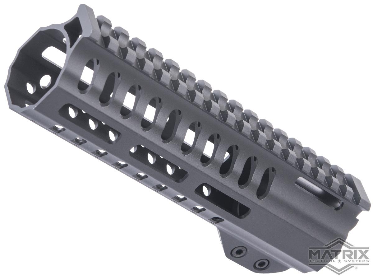 Matrix x Golden Eagle Low Profile Vented Free Float M-LOK Rail for M4/M16 Airsoft AEG Rifles (Model: Tension Clamp / 7)