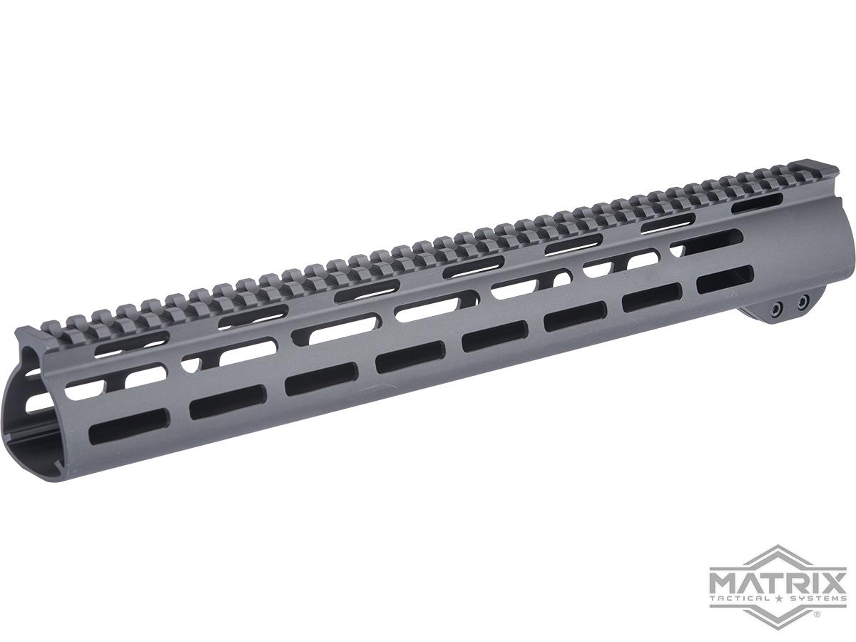 Matrix x Golden Eagle Triangular Free Float M-LOK Rail for M4/M16 Airsoft AEG Rifles (Model: 15 / Lightening Cut)