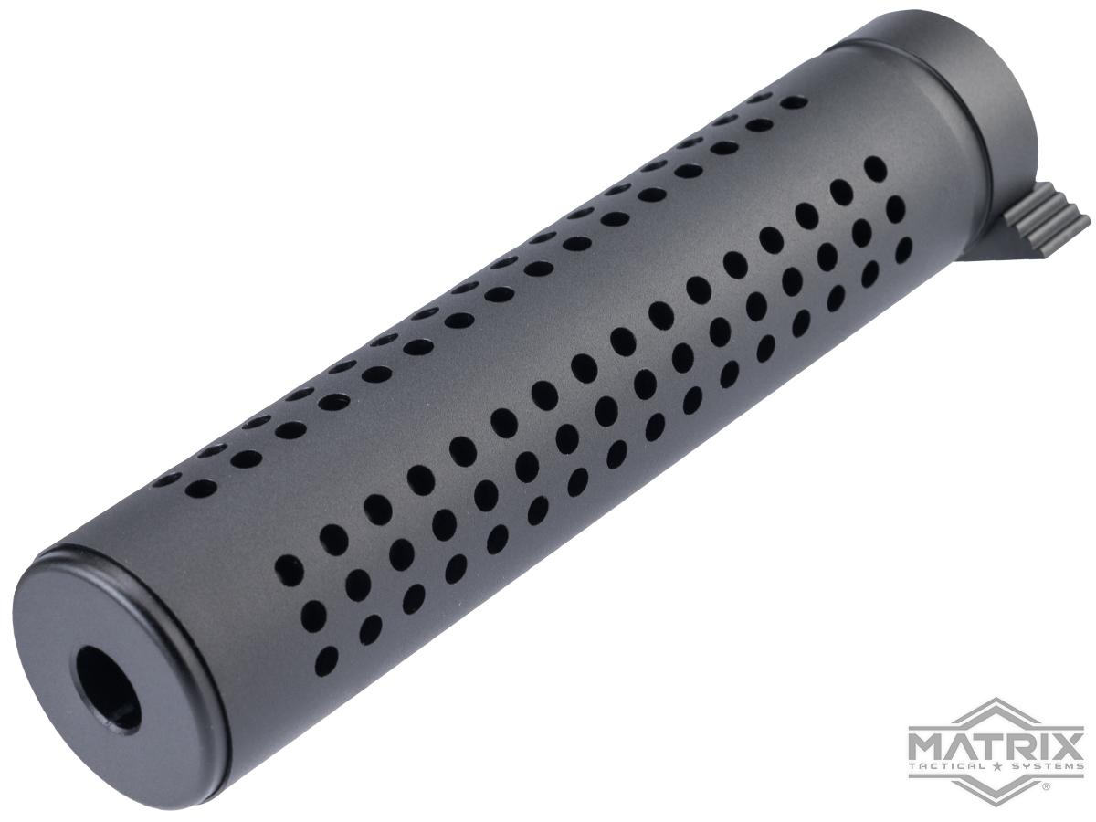 Matrix QD Style Mock Suppressor for Airsoft Rifles (Color: Black)