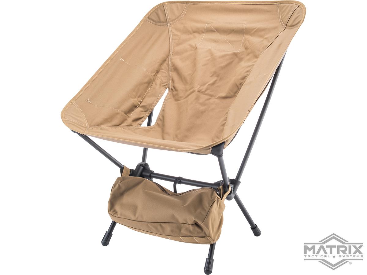 Matrix Tactical Portable Folding Camping Chair (Color: Coyote Brown)