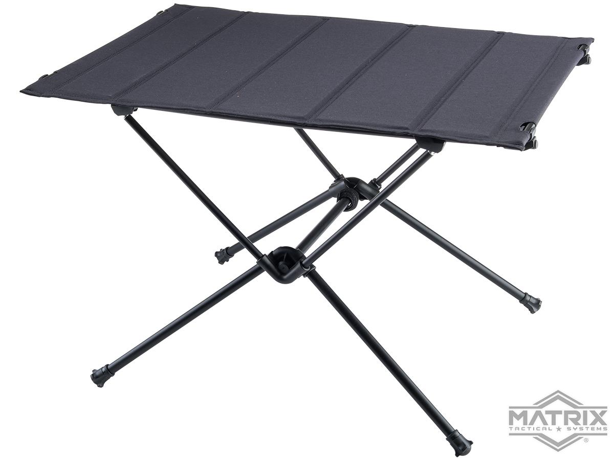 Matrix Tactical Portable Folding Desk / Table (Color: Black)