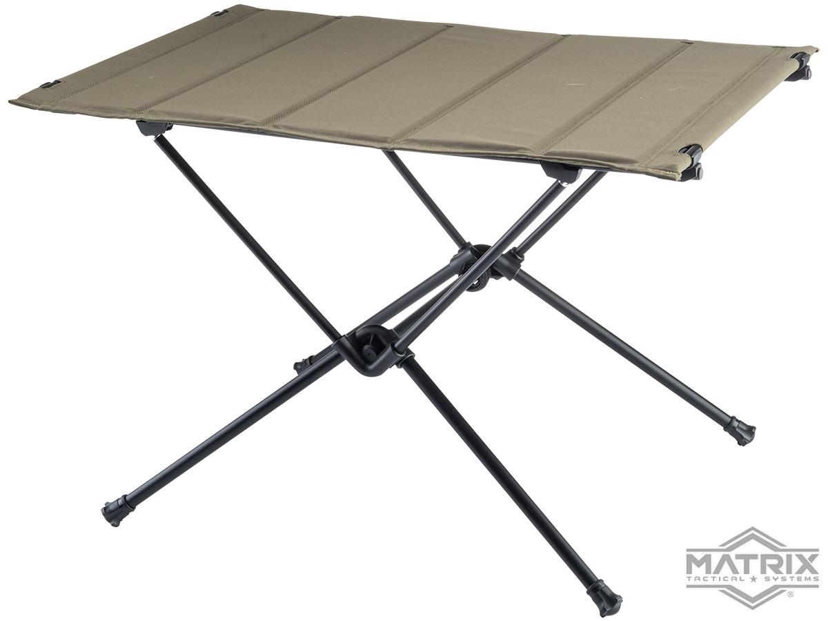 Matrix Tactical Portable Folding Desk / Table (Color: Ranger Green)