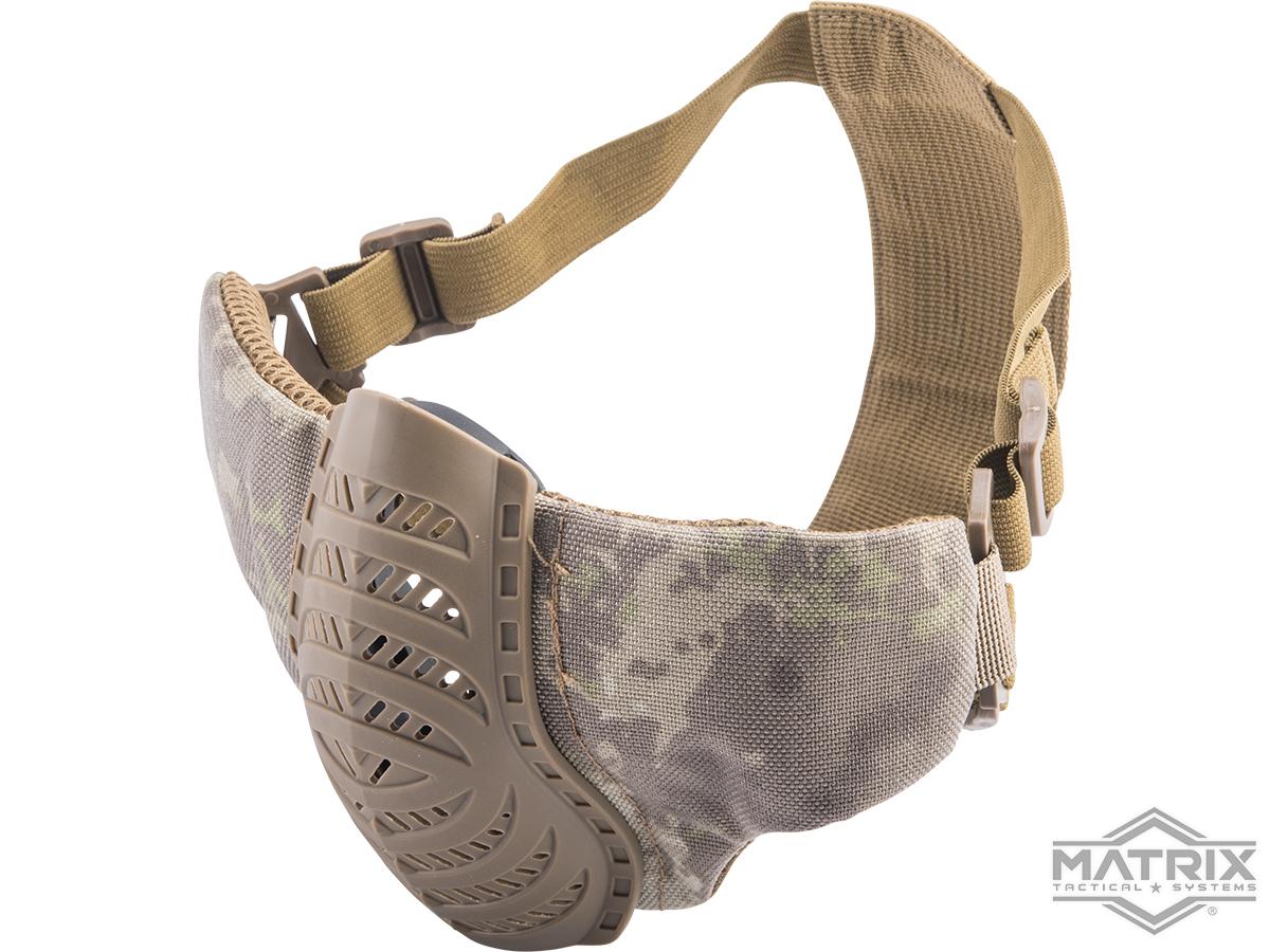 Matrix Low Profile Tactical Padded Lower Half Face Mask (Color: ATACS AU)