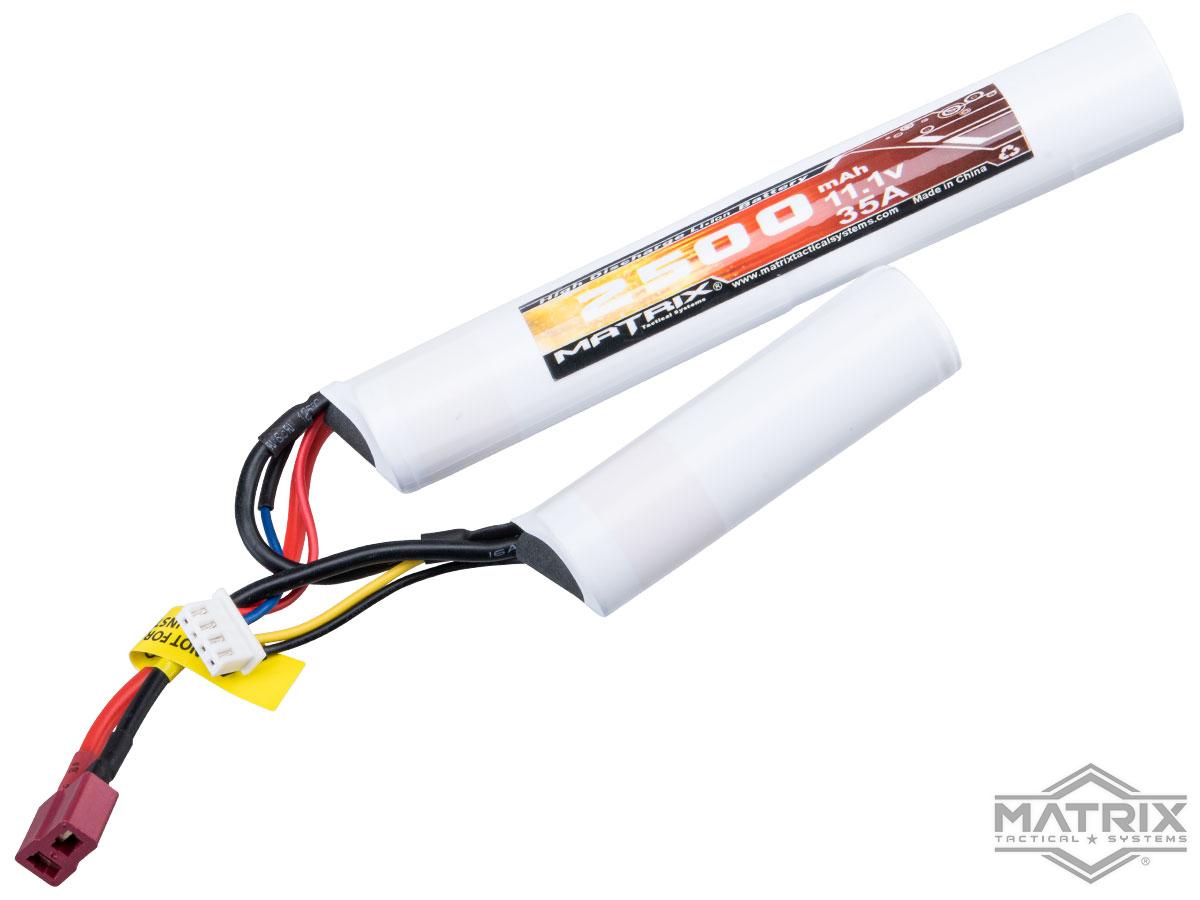 Matrix High Performance 11.1V Butterfly Type Airsoft Li-Ion Battery (Model: 2500mAh - 35C / Deans)