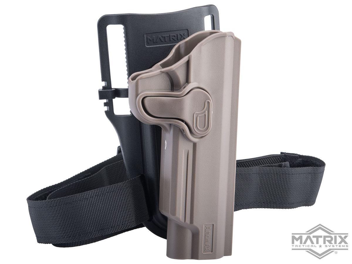 Matrix Hardshell Adjustable Holster for 1911 Series Airsoft Pistols (Type: Flat Dark Earth / Low Ride Mount)