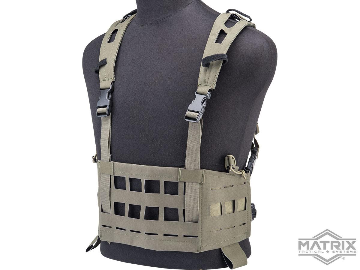 Tactical Combat Chest Rig Shoulder Bag w/ Mag Pouch Recon Harness Vest  Airsoft