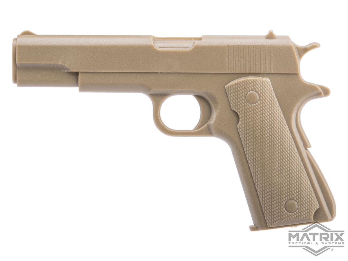 Matrix Miniature Gun PVC Morale Patch Series (Model: 1911 / Tan)